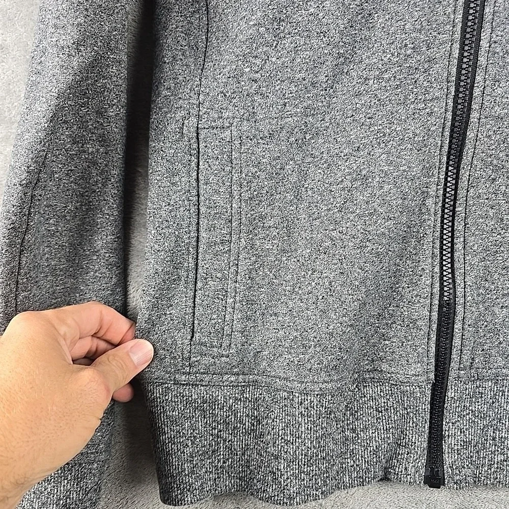Lululemon Scuba Hoodie Womens Size 4 Gray Full Zip Long Sleeve Gym Performance‎